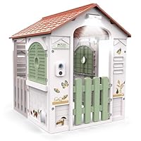 Chicos - Play Cottage | Robustes In- und Outdoor Kinder-Spielhaus mit Licht, Sound, aufklappbaren Fenstern & Katzenklappe | Ab 2 Jahren (89608)