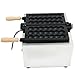 42 PCS Commercial Donut Rock Sugar Gourd Ball Waffle Maker Waffle Baker Machine Nonstick Egg Hot Dog Baker Machine 1500W for Bakeries with Wood Handle, Restaurants, Kiosks, Canteens