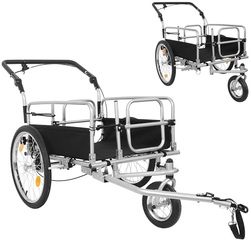 3-in-1 Heavy-Duty Bike Cargo Trailer, Bicycle...