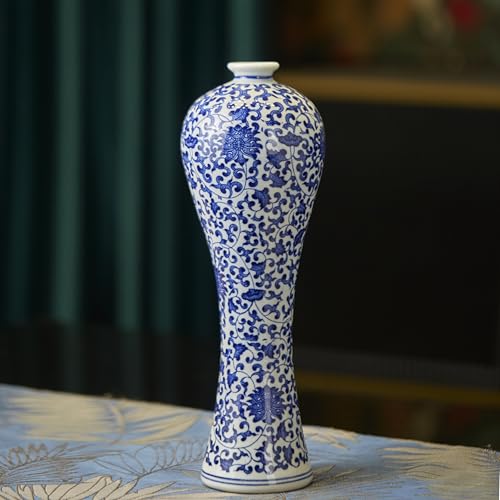 Blue White Patterned Flower