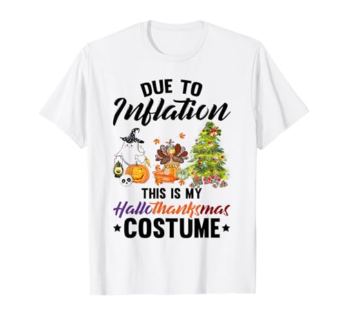 Halloween Christmas Happy Hallothanksmas Thanksgiving T-Shirt