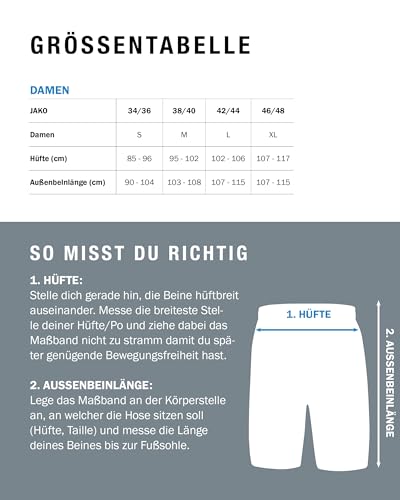 JAKO Damen Jogginghose One Cotton, Marine, 36 – Ansicht 6