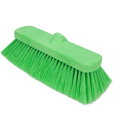 Image of SPARTA 41278EC75 Flo-Thru Plastic Wall Scrub Brush, Equipment Brush With Soft Nylex Bristles For Industrial Kitchens, Hospitals, Commercial Cleaning, 4 Inches, Lime, (Pack of 12)