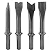 , Semme 4500 BPM Air Chisel with 4 Piece Chisel Punch Bits Tools, Industrial Handle Straight Type Pneumatic Hammer Tool, for General Cutting, Drilling, Rusting Removal, and Scraping