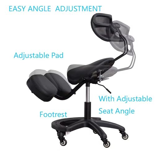 Chaise ergonomique à genoux et tabouret réglable de posture active - 5