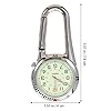 ULTECHNOVO Clip On Watch Sports Backpack Carabiner Watch Glow in The Dark Clip-on Pocket Watch for Hiking Climbing Travel #4