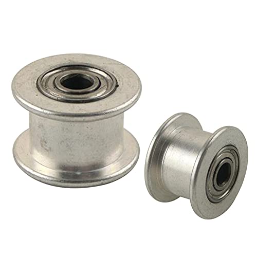 XINXI-YW Poulies de Courroie Ronde mécanique. Poulie 2pcs 16 Dents 2GT Bore Poulie Passive 3mm Poulie Passive 16T sans/Pas de Dents GT2 Poulie d'inactivité pour la Largeur 6mm GT2 Ceinture Cover