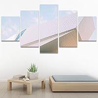 SIGNWIN 5 Panel Canvas Wall Art Solid Structures for Home Decorations Ready to Hang - 60