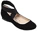 Jessica Simpson Women's Mandalaye Ballet Flat, Black/Black, 6.5 M US