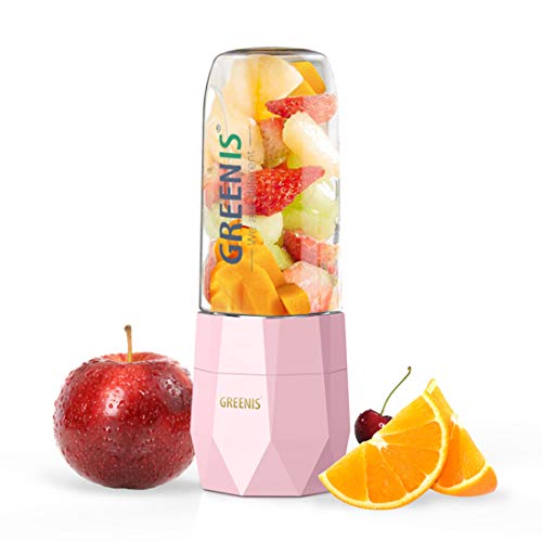Mini Batidoras de Vaso Libre de BPA Batidora Portátil USB Recargable para Batido Zumos de Frutas y Verduras