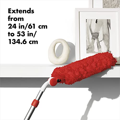 OXO Good Grips Extendable Microfiber Duster | Bendable Head Reaches Corners, Machine-Washable, Ideal for Blinds, Shelves, Ceilings, Soft Duster - image 5