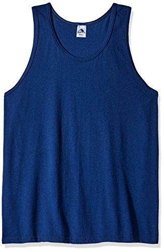 Augusta Sportswear Teen-Boys Poly Cotton Athletic Tank, Navy, Large