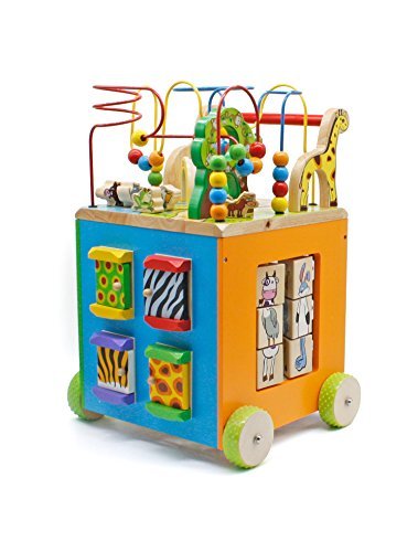 Pidoko Kids 2-in1 Baby Walker & Activity Bead Maze Cube with Wheels - Perfect for Toddlers Boys and  - //coolthings.us