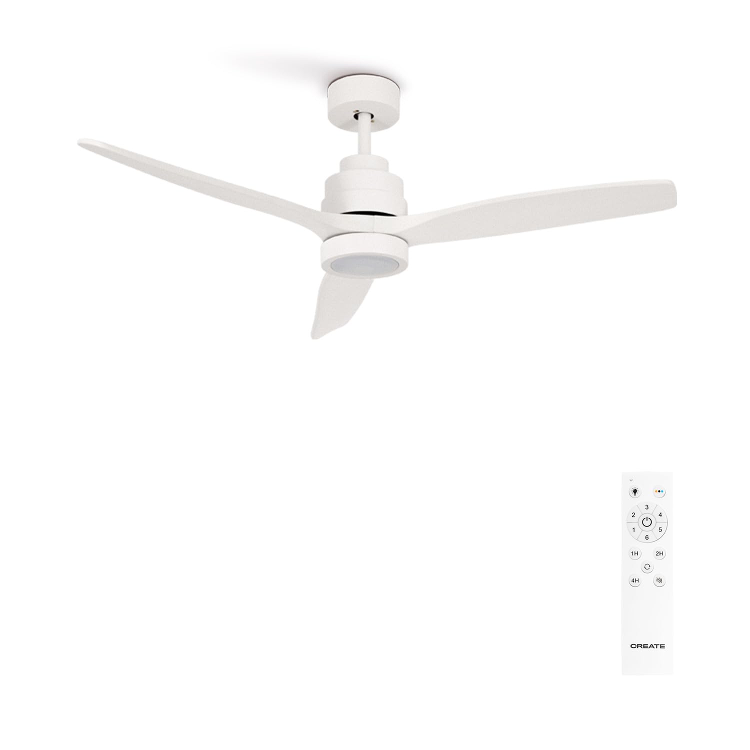 Ventilatore Soffitto Con Luce Windlight DC - Ø132cm, Pale Legno, 6 Velocità, Telecomando, Timer - Foto 9