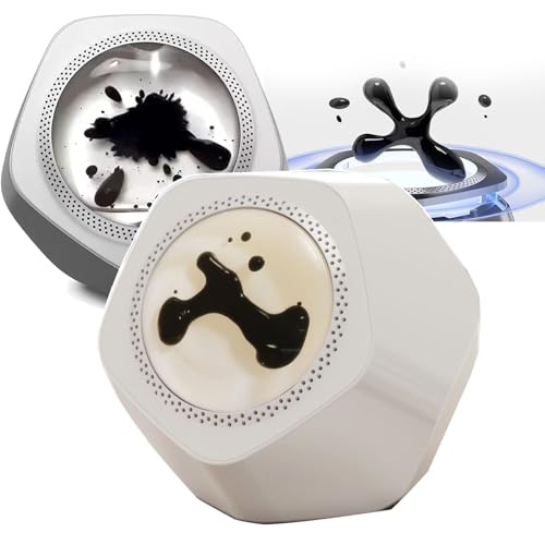 Altavoz De Fluido MagnéTico (VisualizacióN De MúSica), Altavoz Bluetooth TáCtil (Cambios De Fluido MagnéTico Con Sonido), Sonido Envolvente De 360°, Para DecoracióN De Oficina,A
