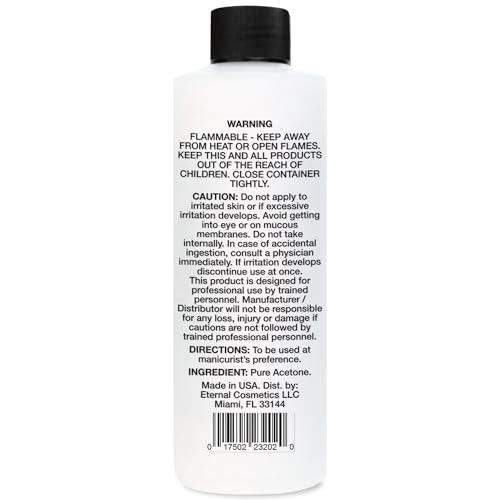 Pronto 100% Acetone Gel Nail Polish Remover - Gel Polish Remover for Nails | Acetone Nail Polish Remover For Nails for Removal of Glue, Gel, Acrylic & Dip | Gel Polish Remover, 8 Fl oz - Image 3