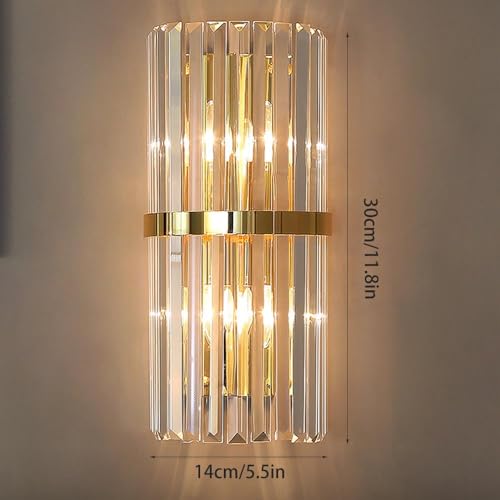 Aplique de pared de cristal para iluminar el dormitorio y el salón 7