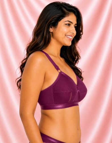 Image of SONA Perfecto Plus Size Cotton Full Coverage Bra for Women Heavy Bust