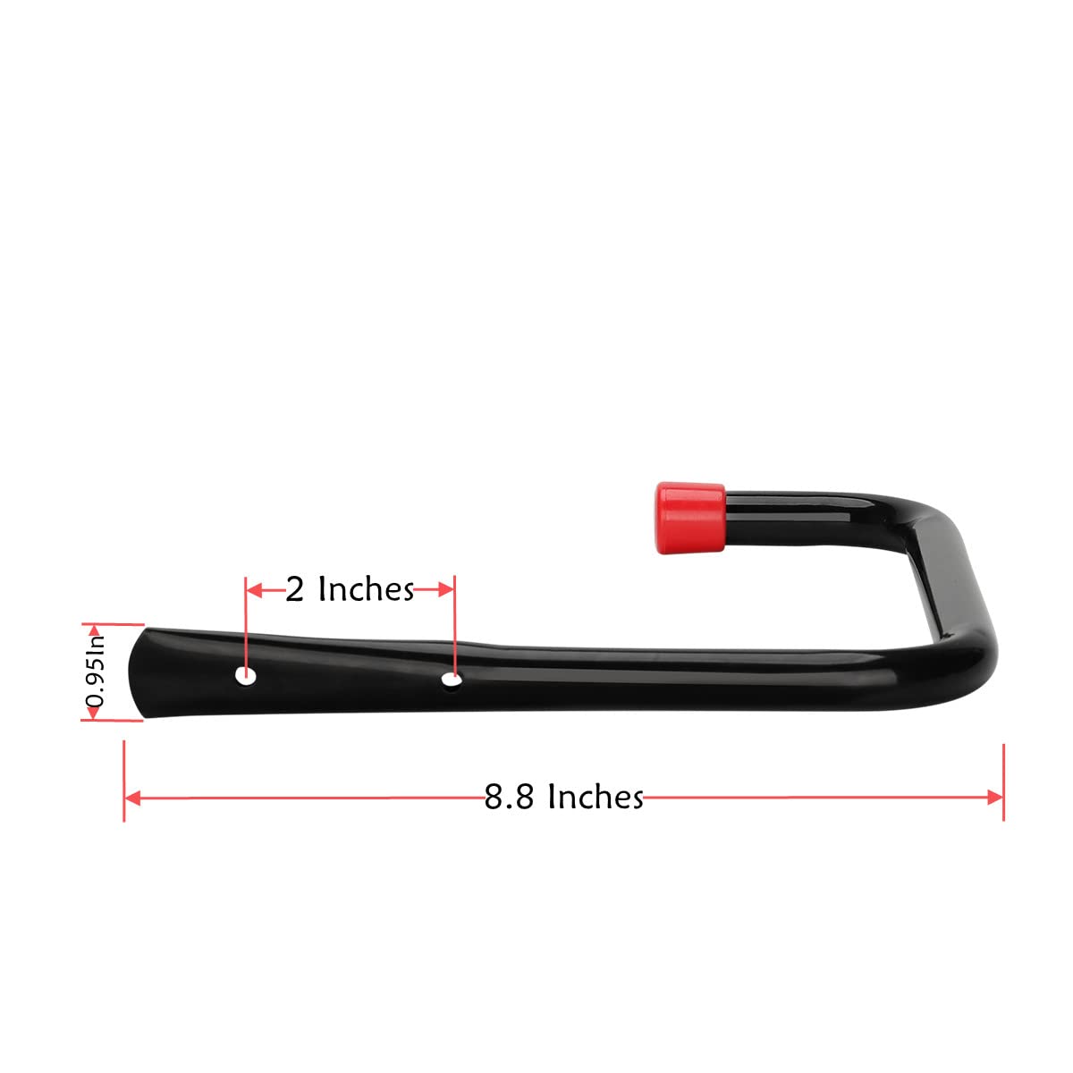Confezione da 6 ganci resistenti per scale da garage da 25,5 cm, per biciclette, attrezzi da giardino, sedia, tubo flessibile