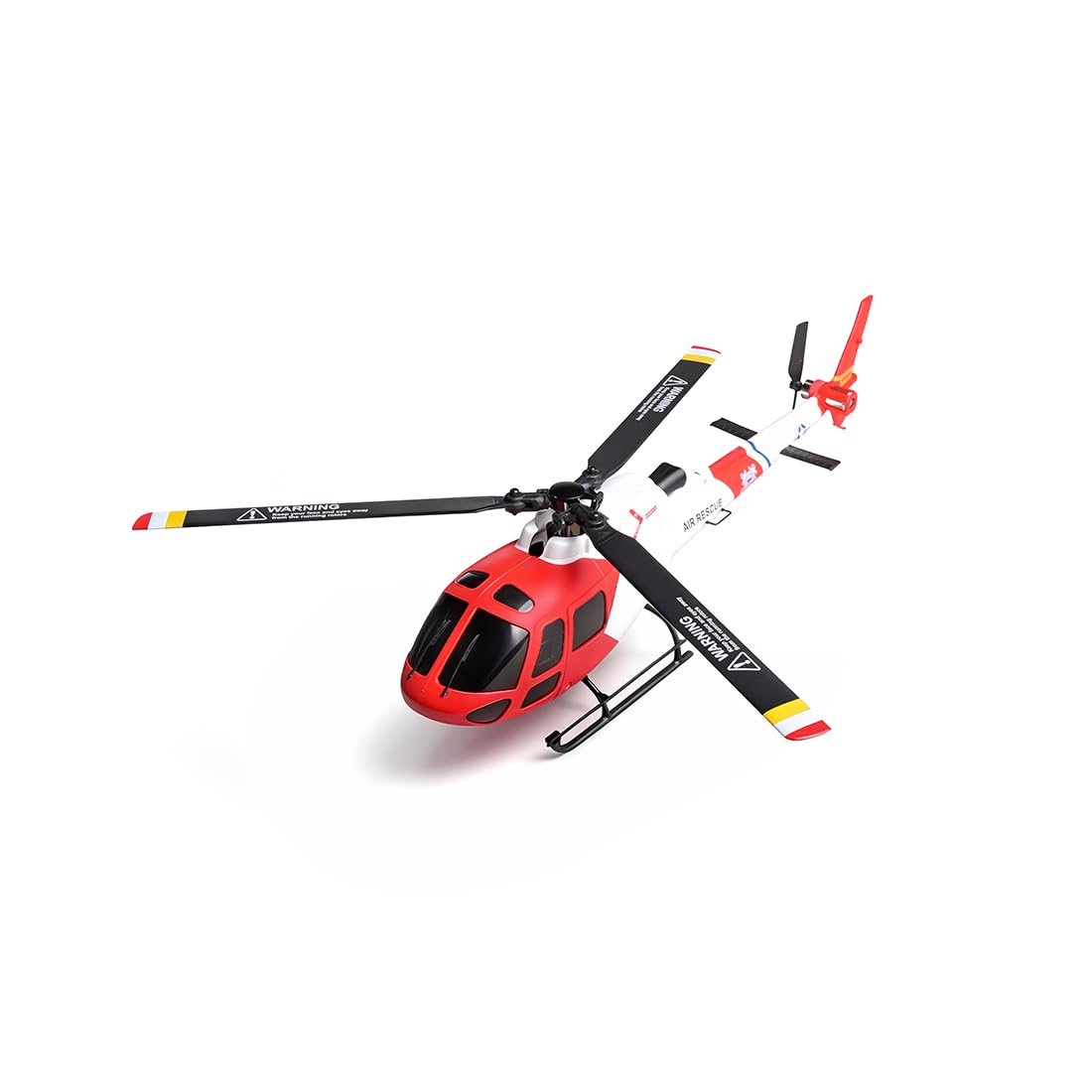 WL AS350 Ferngesteuerter Hubschrauber, 2.4G 4CH 3-Blade Flybarless Realistisches RC Hubschrauber Modell mit Barometrischer Höhenhaltung, optischer Flusspositionierung und One-Key TOL, 1