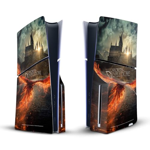 Skin PS5 Slim Disc Edition Animaux Fantastiques autocollant vinyle console Sony
