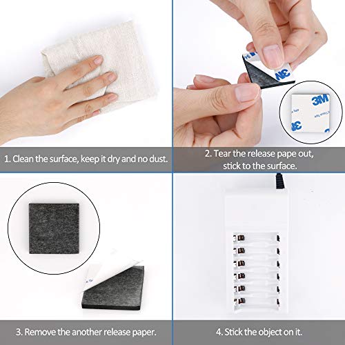 120 Pack Square Double Sided Foam Tape Strong Pad Mounting Adhesive Tape (Black) #TOP3