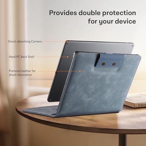 Image of CoBak Premium PU Leather Case for 11 inch Kindle Scribe 3rd Gen 2025, Kindle Scribe Colorsoft, TouchPad D10, Folio Cover with Pen Holder, Auto Sleep /Wake, Card Slots & File Folders, Not for Remarkable