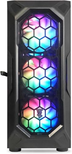 Image of ViprTech Rebel 3.0 Gaming PC - AMD Ryzen 7 (4.4Ghz Turbo), RTX 3060 12GB, 32GB DDR4 3200, 1TB NVMe SSD, Bluetooth, VR-Ready, Streaming, RGB, Win 11 Pro, Desktop Computer Tower Prebuilt, Onyx Black