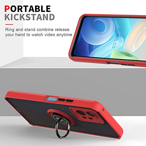 COMAKU Cover per VIVO Y55 5G, con 360° Magnetica