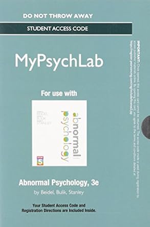 Amazon.com: NEW MyPsychLab without Pearson eText - Standalone Access ...