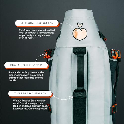 Maxine One Dog Backpack Carrier for Medium Dogs by Little Chonk | Adjustable & Ergonomic Front Facing Dog Carrier Backpack | Built to be Safer | Pet Backpack Carrier Featured in Wired Magazine - Black by LITTLE CHONK - Image 5
