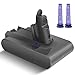 Keenstone Akku Ersatzakku für 【Dyson V6 4600 mAh】 Dyson V6 Li-Ionen Akku 595 650 770 880 DC58 DC59 DC61 DC62 Animal DC72 DC74 Handheld Serie 21.6V 4600 mAh - Geschenk+ 2pcs Filter