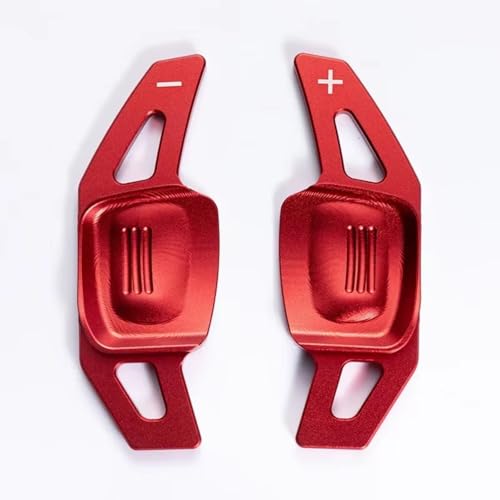 Compatible With VW For Passat For Touareg For CC 2018 2019 2020 �A���~���J�[�X�e�A�����O�z�C�[�� �p�h���V�t�g �p�h�� �C���e���A�A�N�Z�T���[�ɑΉ�(For Type B Red)