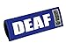 Canine Friendly 3/4" Bark Notes 'Deaf' Patch for Collar or Leash