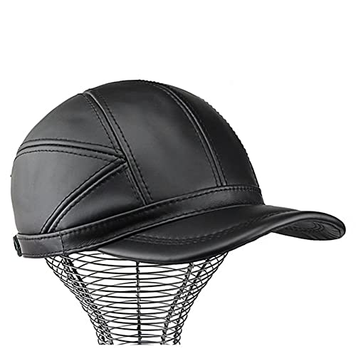Casquette de baseball en cuir chaud protégeant du vent d'hiver - 2