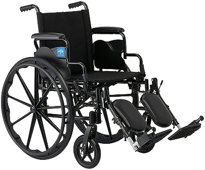 Medline Lightweight Wheelchair for Adults With Swing-Back, Desk-L...