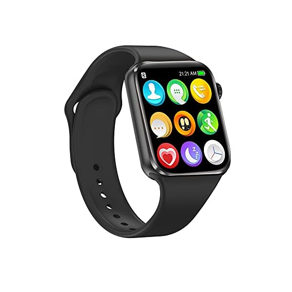 Nanphn Smart Watch for Android iOS Phones Compatible iPhone Samsung, 1.75'' Sport Smartwatch Fitness Activity Tracker Watch with Call/SMS/Heart Rate/Pedometer for Men Women Kids (Black)