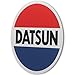 Nissan Datsun Logo Round Metal Sign - Classic Datsun Wall Decor for Garage, Shop or Man Cave