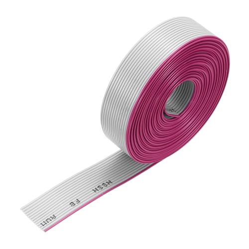 Câble plat IDC 14 broches uxcell nappe grise de 4m de long au pas de 1.27mm