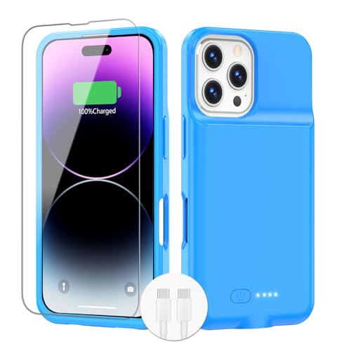 Funda de batería para iPhone 6.3 BOPPS de carga rápida 15W color azul 1