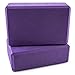 Peace Yoga Foam Exercise Blocks Purple [9" x 6" x 3"] (2 pack)