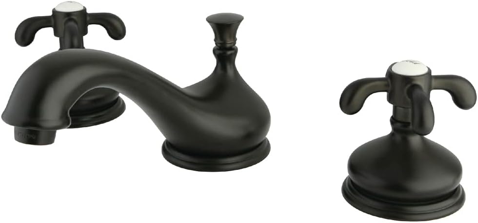 Kingston Brass KS1168TX French Country Widespread Lavatory Faucet, Brushed Nickel