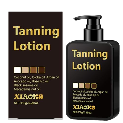 Xiaoks Natural Self-Tanning Lotion,Streak-Free Sunscreen with Coconut Oil and Argan