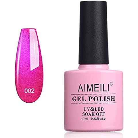 AIMEILI UV LED Gellack Gel Nagellack Schimmer rot Gel Polish Cover