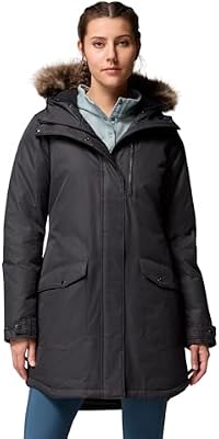 Columbia Womens Suttle Mountain Long Insulated Jacket - Black, Medium