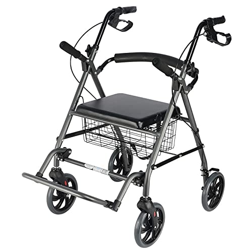 2 in 1 ���[���[�^�[ �E�H�[�J�[ & �g�����X�|�[�g �`�F�A - ����Ҍ����V�[�g�ƃt�b�g���X�g�t���܂肽���ݎ��E�H�[�J�[ �Ԉ֎q �R���{ - 4 �փE�H�[�J�[�A�ω׏d 150kg/330 lbs�A,