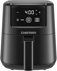 CHEFMAN 2 Qt Mini Air Fryer – Digital Space-Saving Compact Air Fryer with Nonstick and Dishwasher Safe Basket, Quick & Easy Meals in Minutes, Features Digital Timer and Shake Reminder – Black