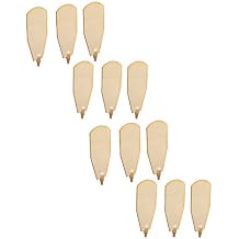 BRUBAKER Fan Blades Replacement Kit for 18" & 24" Pyramid - Natural Brown - 12 Fan Blades