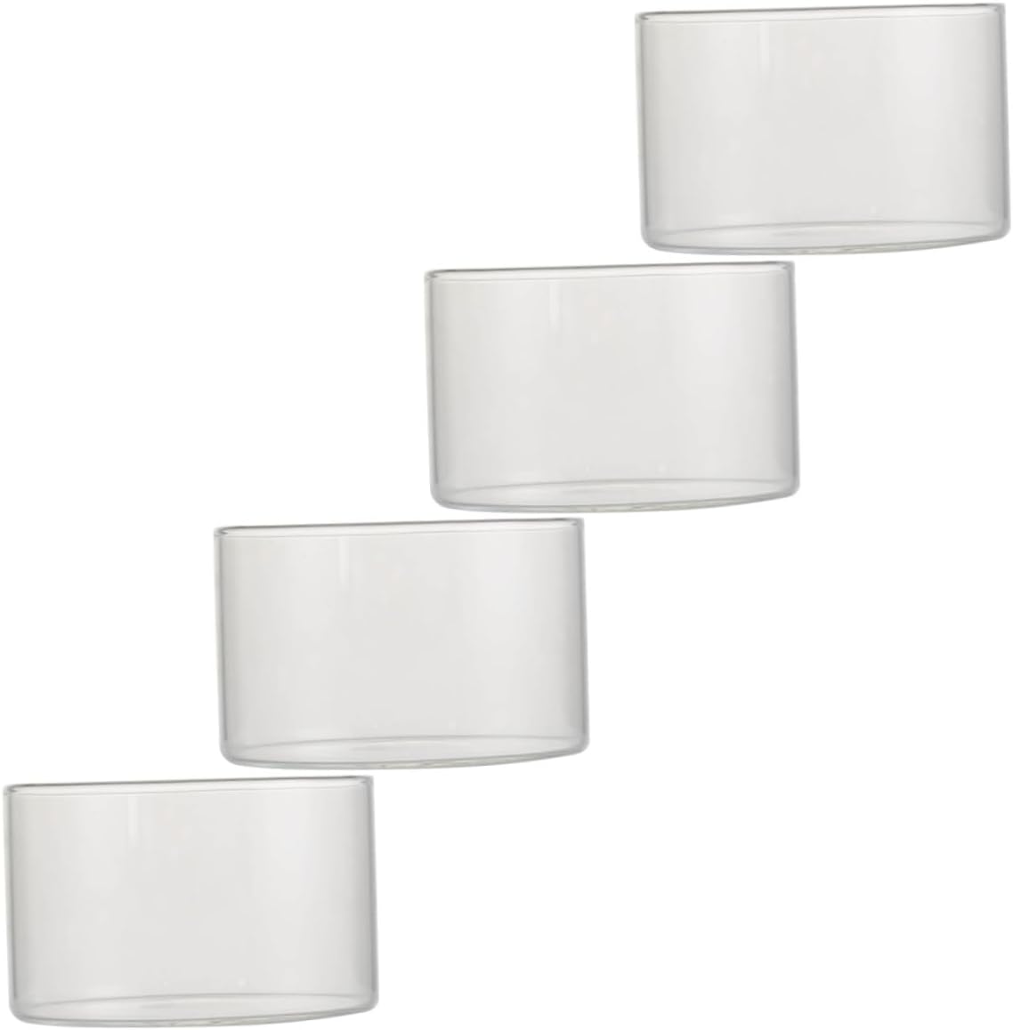 STOBAZA 8pcs High-temperature Resistant Dessert Bowls for Baking Steaming and Serving for Home Hotel and Store Use Capacity