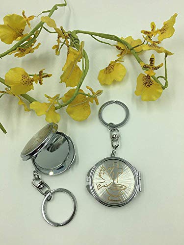 CLGIFT Set of 12 Compact Mirror for Wedding/Bridal Shower/Baby Shower/Quinceañera/Birthday/Baptism/Religious Gift/Favor (Baptism Holy Spirit Mirror Keychain)
